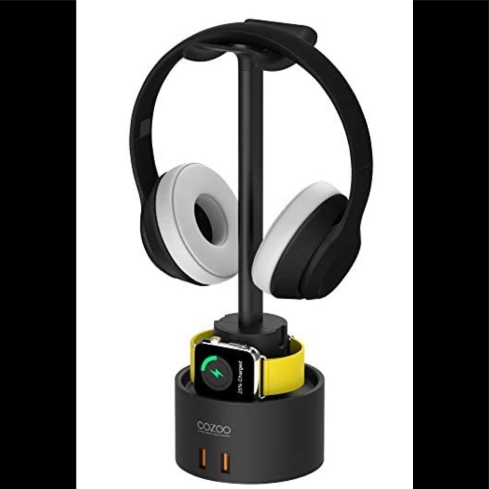 Headphone Stand with USB Charger DlHeadset 5 USB